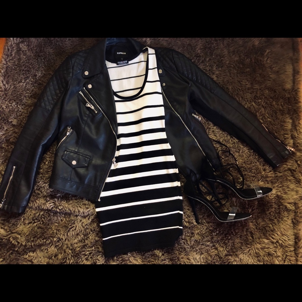 Fashion Nova Black & White Dress